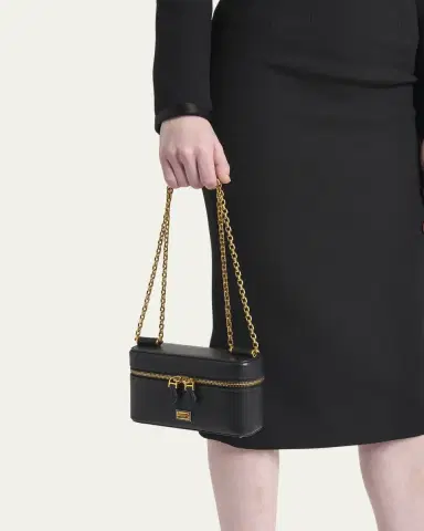 Dolce & Gabbana Sicily Calfskin Vanity Crossbody Bag | Thumbnail 7 Dolce & Gabbana Sicily Calfskin Vanity Crossbody Bag | Thumbnail 7