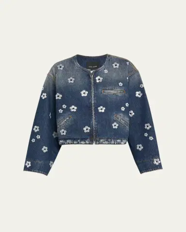 Marc Jacobs Daisy Sequined Denim Crop Jacket | Thumbnail 5 Marc Jacobs Daisy Sequined Denim Crop Jacket | Thumbnail 5