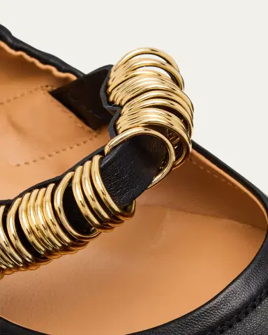 Tod's Cosmo Nappa Leather Band Rings Ballerina Flats | Thumbnail 5 Tod's Cosmo Nappa Leather Band Rings Ballerina Flats | Thumbnail 5