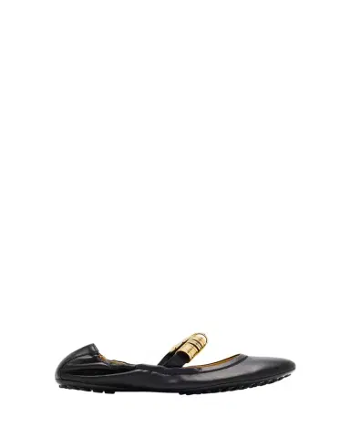 Tod's Cosmo Nappa Leather Band Rings Ballerina Flats | Thumbnail 1 Tod's Cosmo Nappa Leather Band Rings Ballerina Flats | Thumbnail 1