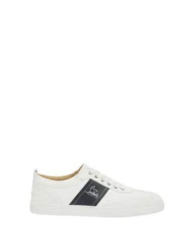 Christian Louboutin Men's Retero Canvas and Leather Low-Top Sneakers | Thumbnail 1 Christian Louboutin Men's Retero Canvas and Leather Low-Top Sneakers | Thumbnail 1