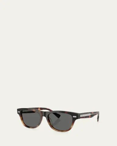 Brunello Cucinelli Havana Rectangle Acetate Sunglasses | Thumbnail 2 Brunello Cucinelli Havana Rectangle Acetate Sunglasses | Thumbnail 2