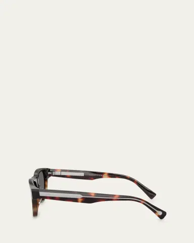 Brunello Cucinelli Havana Rectangle Acetate Sunglasses | Thumbnail 3 Brunello Cucinelli Havana Rectangle Acetate Sunglasses | Thumbnail 3