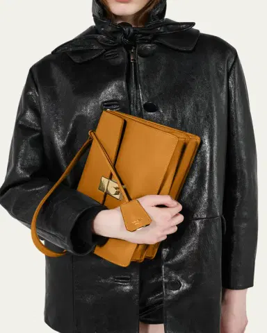 Prada Sound Medium Soft Leather Shoulder Bag | Thumbnail 2 Prada Sound Medium Soft Leather Shoulder Bag | Thumbnail 2