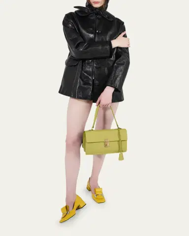 Prada Sound Medium Soft Leather Shoulder Bag | Thumbnail 12 Prada Sound Medium Soft Leather Shoulder Bag | Thumbnail 12