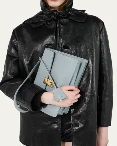 Prada Sound Medium Soft Leather Shoulder Bag | Thumbnail 13 Prada Sound Medium Soft Leather Shoulder Bag | Thumbnail 13