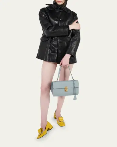Prada Sound Medium Soft Leather Shoulder Bag | Thumbnail 14 Prada Sound Medium Soft Leather Shoulder Bag | Thumbnail 14