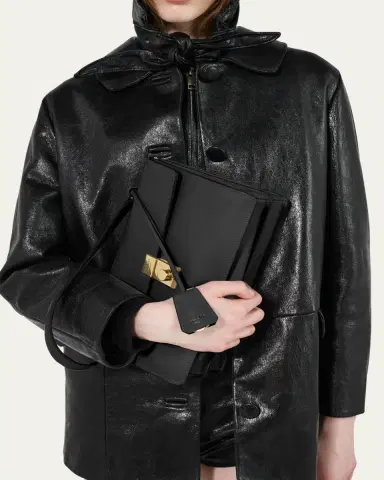 Prada Sound Medium Soft Leather Shoulder Bag | Thumbnail 15 Prada Sound Medium Soft Leather Shoulder Bag | Thumbnail 15
