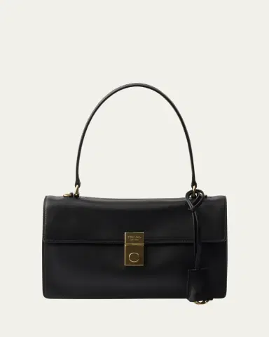 Prada Sound Medium Soft Leather Shoulder Bag | Thumbnail 6 Prada Sound Medium Soft Leather Shoulder Bag | Thumbnail 6
