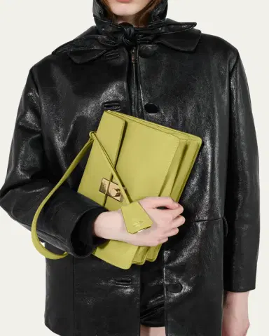 Prada Sound Medium Soft Leather Shoulder Bag | Thumbnail 9 Prada Sound Medium Soft Leather Shoulder Bag | Thumbnail 9
