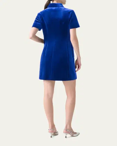Akris Velvet Patch Pocket Dress | Thumbnail 3 Akris Velvet Patch Pocket Dress | Thumbnail 3