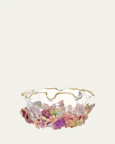 Jay Strongwater Small Bouquet Ruffle Flower Bowl | Thumbnail 3 Jay Strongwater Small Bouquet Ruffle Flower Bowl | Thumbnail 3