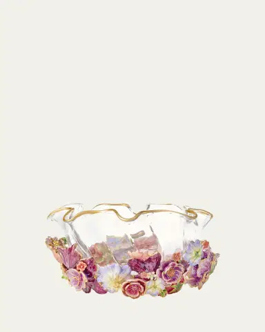 Jay Strongwater Small Bouquet Ruffle Flower Bowl | Thumbnail 4 Jay Strongwater Small Bouquet Ruffle Flower Bowl | Thumbnail 4