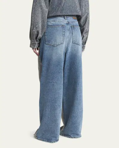 Stella McCartney Crystal Hotfix Wide Leg Jeans | Thumbnail 7 Stella McCartney Crystal Hotfix Wide Leg Jeans | Thumbnail 7