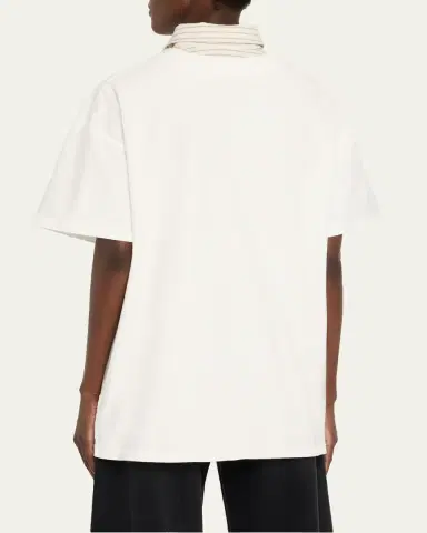 Maison Margiela Collared Short-Sleeve T-Shirt | Thumbnail 3 Maison Margiela Collared Short-Sleeve T-Shirt | Thumbnail 3