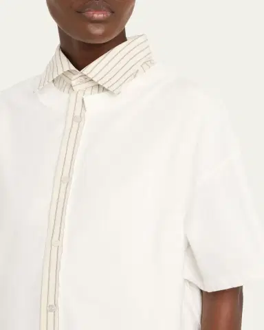 Maison Margiela Collared Short-Sleeve T-Shirt | Thumbnail 5 Maison Margiela Collared Short-Sleeve T-Shirt | Thumbnail 5