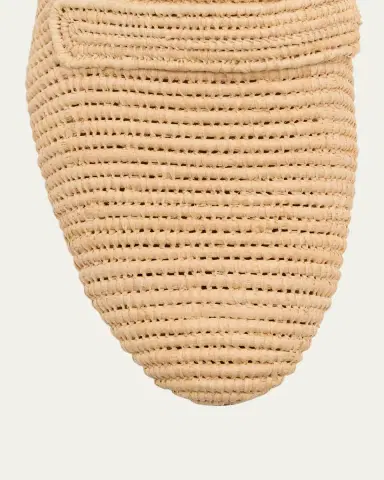 CARRIE FORBES Tapa Woven Raffia Loafer Mules | Thumbnail 5 CARRIE FORBES Tapa Woven Raffia Loafer Mules | Thumbnail 5