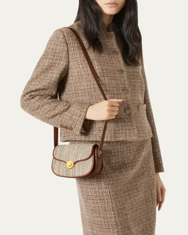 Loro Piana Mini Ghiera Chevron Bag in Silk Blend | Thumbnail 2 Loro Piana Mini Ghiera Chevron Bag in Silk Blend | Thumbnail 2