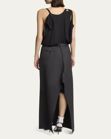 Balenciaga Long Hybrid Belted Slip Dress | Thumbnail 3 Balenciaga Long Hybrid Belted Slip Dress | Thumbnail 3