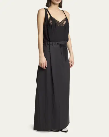 Balenciaga Long Hybrid Belted Slip Dress | Thumbnail 4 Balenciaga Long Hybrid Belted Slip Dress | Thumbnail 4