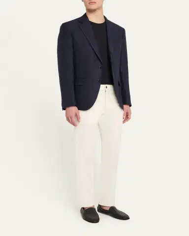 Loro Piana Men's Quarona Soft Denim Pants | Thumbnail 2 Loro Piana Men's Quarona Soft Denim Pants | Thumbnail 2