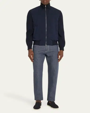 Loro Piana Men's Quarona Soft Denim Pants | Thumbnail 9 Loro Piana Men's Quarona Soft Denim Pants | Thumbnail 9