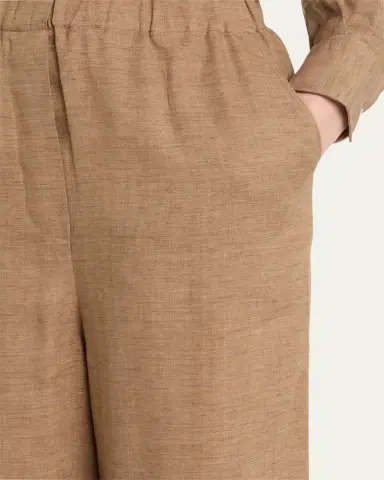 Loro Piana Valerio Linen Straight-Leg Sunny Trousers | Thumbnail 9 Loro Piana Valerio Linen Straight-Leg Sunny Trousers | Thumbnail 9