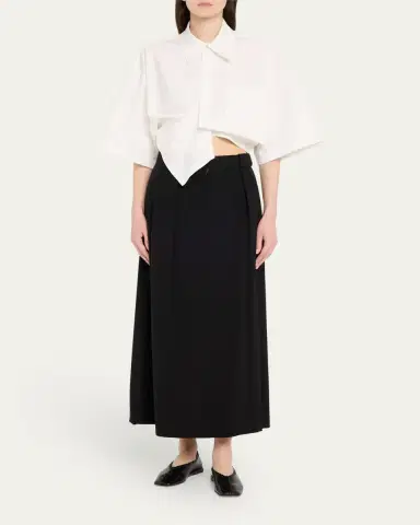 Jane Wade Flip Draped Cotton Top | Thumbnail 3 Jane Wade Flip Draped Cotton Top | Thumbnail 3