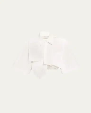 Jane Wade Flip Draped Cotton Top | Thumbnail 1 Jane Wade Flip Draped Cotton Top | Thumbnail 1
