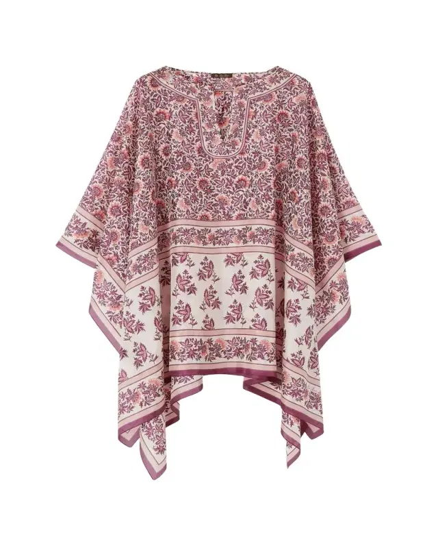 Daniela Flower-Printed Silk Caftan Daniela Flower-Printed Silk Caftan