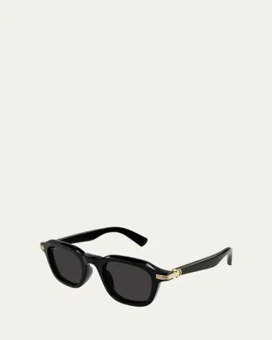 Cartier Men's CT0536S Acetate Rectangle Sunglasses | Thumbnail 2 Cartier Men's CT0536S Acetate Rectangle Sunglasses | Thumbnail 2