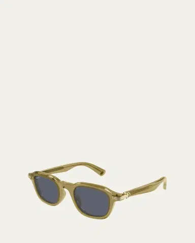 Cartier Men's CT0536S Acetate Rectangle Sunglasses | Thumbnail 4 Cartier Men's CT0536S Acetate Rectangle Sunglasses | Thumbnail 4