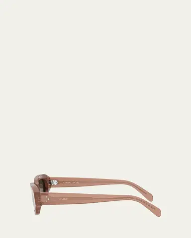 CELINE Men's 3 Dots Acetate Rectangle Sunglasses | Thumbnail 4 CELINE Men's 3 Dots Acetate Rectangle Sunglasses | Thumbnail 4