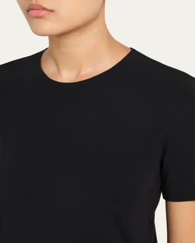 Wolford Pure Jersey Short-Sleeve Crewneck Top | Thumbnail 5 Wolford Pure Jersey Short-Sleeve Crewneck Top | Thumbnail 5