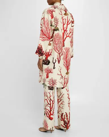 Libertine Venetian Coral Oversized Coat | Thumbnail 2 Libertine Venetian Coral Oversized Coat | Thumbnail 2