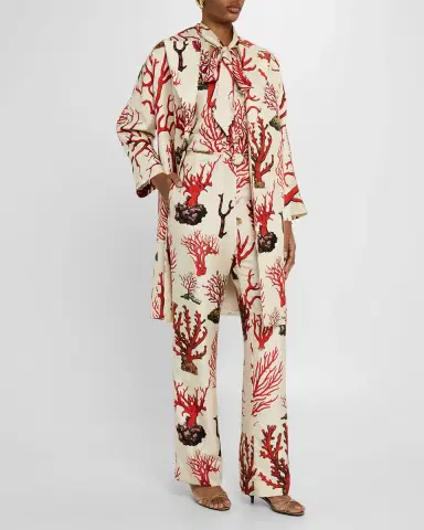 Libertine Venetian Coral Oversized Coat | Thumbnail 3 Libertine Venetian Coral Oversized Coat | Thumbnail 3