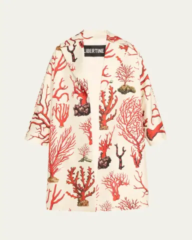 Libertine Venetian Coral Oversized Coat | Thumbnail 5 Libertine Venetian Coral Oversized Coat | Thumbnail 5