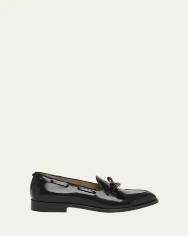 Valentino Garavani Men's Bowshire Leather Loafers | Thumbnail 6 Valentino Garavani Men's Bowshire Leather Loafers | Thumbnail 6