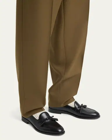Valentino Garavani Men's Bowshire Leather Loafers | Thumbnail 7 Valentino Garavani Men's Bowshire Leather Loafers | Thumbnail 7