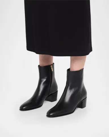 Gianvito Rossi 45mm Glove Leather Block-Heel Booties | Thumbnail 2 Gianvito Rossi 45mm Glove Leather Block-Heel Booties | Thumbnail 2
