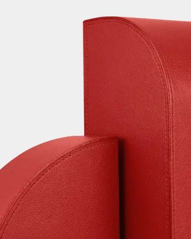 Assouline Cubist L Red Leather Bookend | Thumbnail 5 Assouline Cubist L Red Leather Bookend | Thumbnail 5
