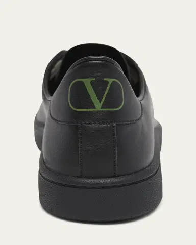 Valentino Garavani Men's Royco Napa Leather Low-Top Sneakers | Thumbnail 3 Valentino Garavani Men's Royco Napa Leather Low-Top Sneakers | Thumbnail 3