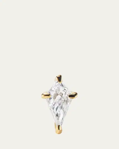 Aaryah 14K Yellow Gold Kite Diamond Stud Earrings | Thumbnail 2 Aaryah 14K Yellow Gold Kite Diamond Stud Earrings | Thumbnail 2