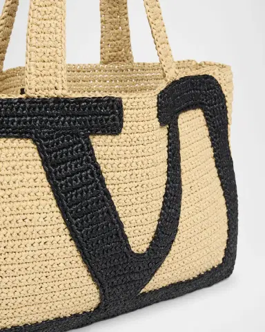 Valentino Garavani Viva Superstar Crochet Raffia Large Tote Bag | Thumbnail 3 Valentino Garavani Viva Superstar Crochet Raffia Large Tote Bag | Thumbnail 3
