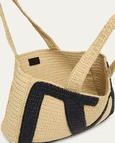 Valentino Garavani Viva Superstar Crochet Raffia Large Tote Bag | Thumbnail 6 Valentino Garavani Viva Superstar Crochet Raffia Large Tote Bag | Thumbnail 6