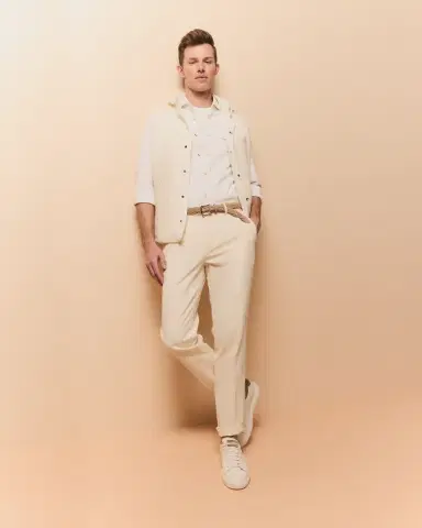 Brunello Cucinelli Men's Slim Flat-Front Pants | Thumbnail 4 Brunello Cucinelli Men's Slim Flat-Front Pants | Thumbnail 4