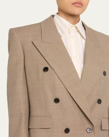 Saint Laurent Double-Breasted Blazer | Thumbnail 9 Saint Laurent Double-Breasted Blazer | Thumbnail 9