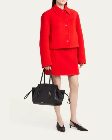 Jil Sander Voyage Small Calfskin Leather Top-Handle Bag | Thumbnail 5 Jil Sander Voyage Small Calfskin Leather Top-Handle Bag | Thumbnail 5