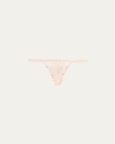 Lise Charmel Libertine en Fleurs Embroidered Tulle G-String | Thumbnail 3 Lise Charmel Libertine en Fleurs Embroidered Tulle G-String | Thumbnail 3