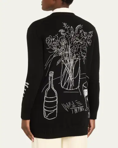 Libertine Still Life Crystal Cashmere Cardigan | Thumbnail 3 Libertine Still Life Crystal Cashmere Cardigan | Thumbnail 3